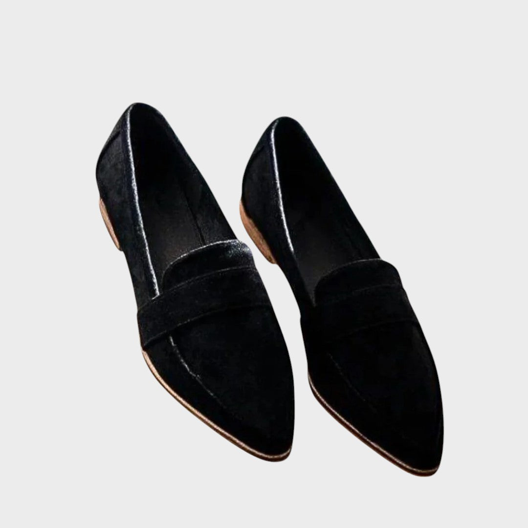 Rose | Suede Loafers with Pointed Toe