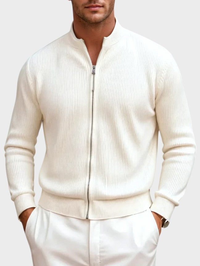 Cedric | Knitted Vest with Zipper