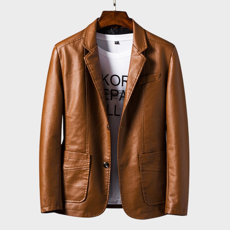 Enzo™ | Men's Leather Jacket
