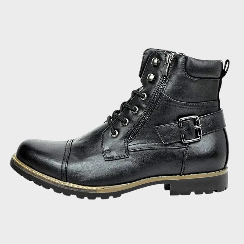 Liam | Leather Boots With Laces