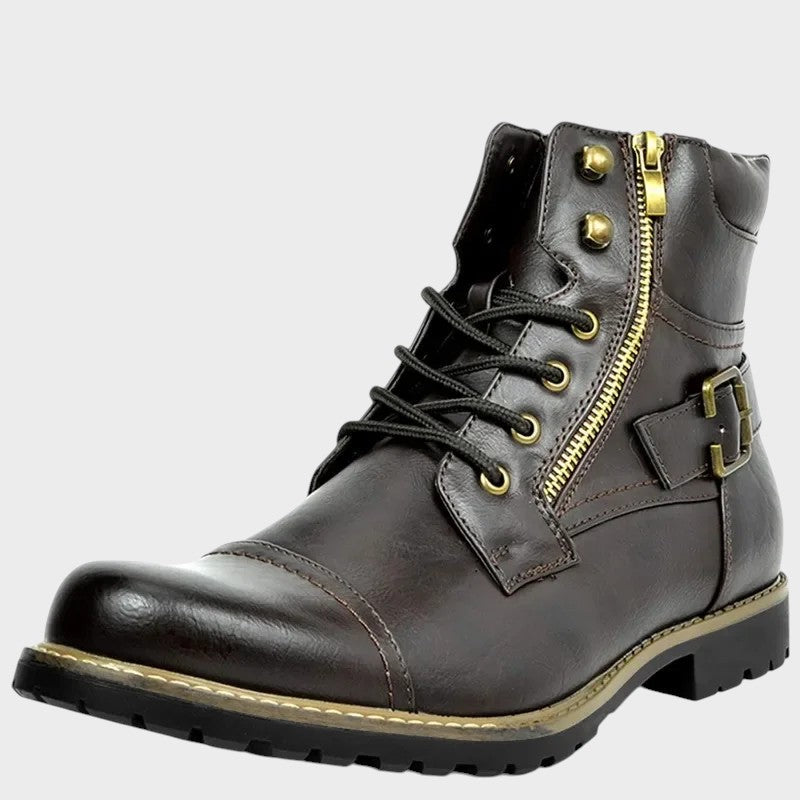 Liam | Leather Boots With Laces