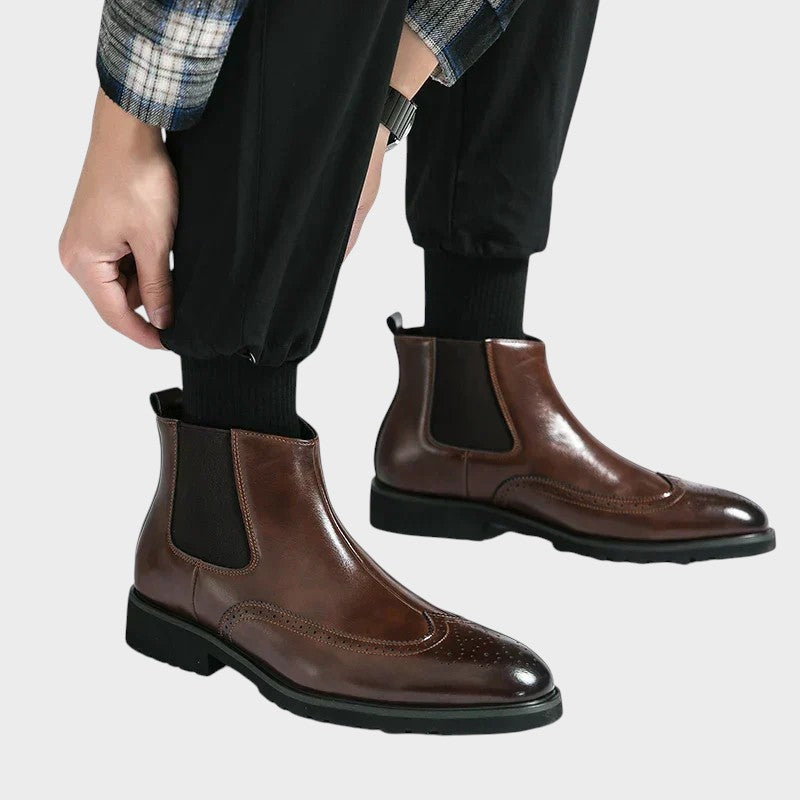 Owen - Chelsea leather boots