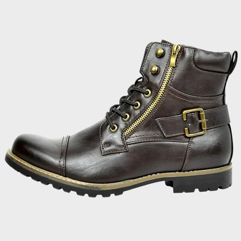 Liam | Leather Boots With Laces