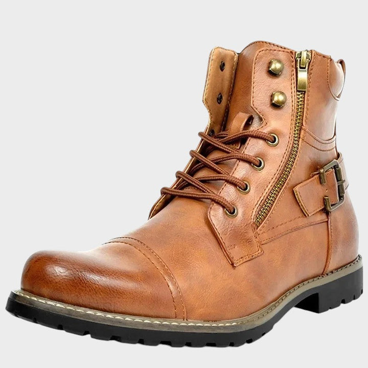 Liam | Leather Boots With Laces