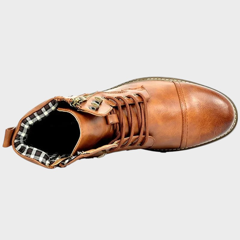 Liam | Leather Boots With Laces