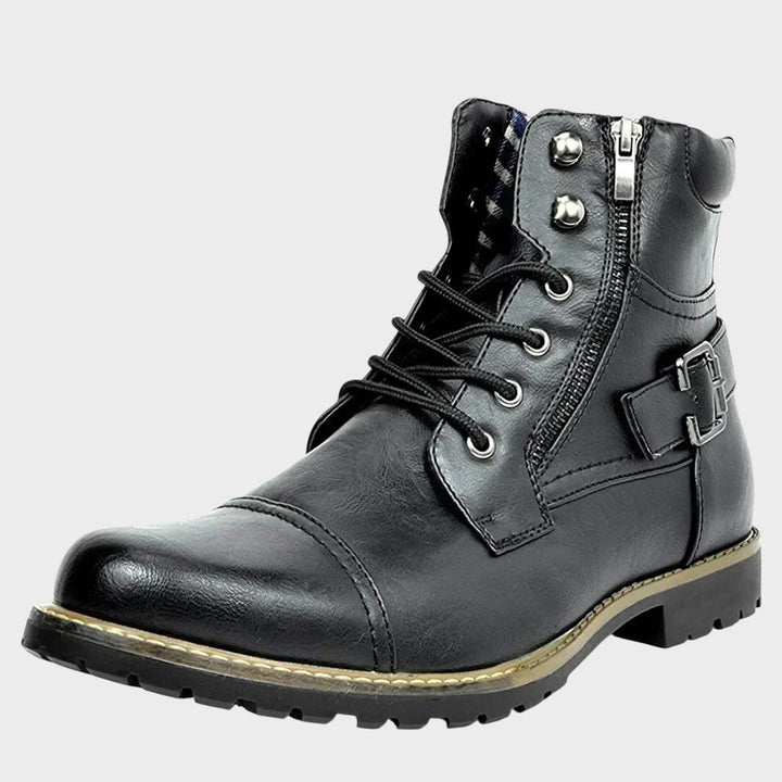 Liam | Leather Boots With Laces