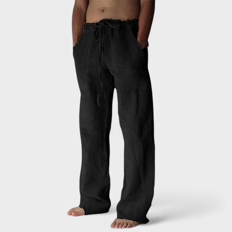 Aaron | Linen Casual Trousers