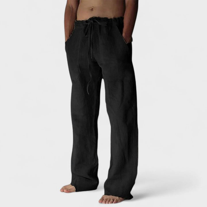 Aaron | Linen Casual Trousers