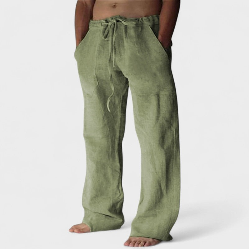 Aaron | Linen Casual Trousers