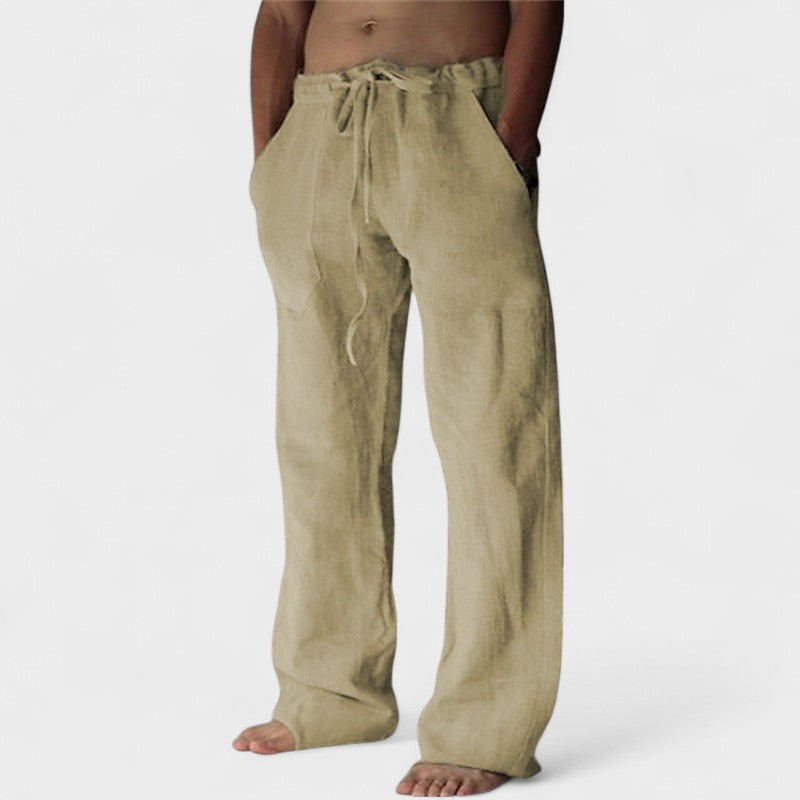Aaron | Linen Casual Trousers