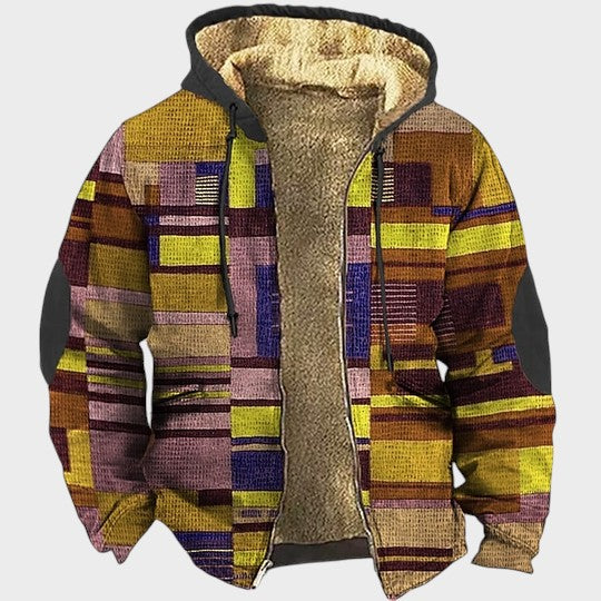 Cian | Colourful Fleece-Lined Jacket