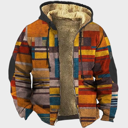 Cian | Colourful Fleece-Lined Jacket