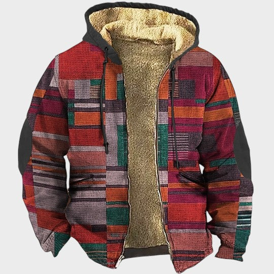 Cian | Colourful Fleece-Lined Jacket