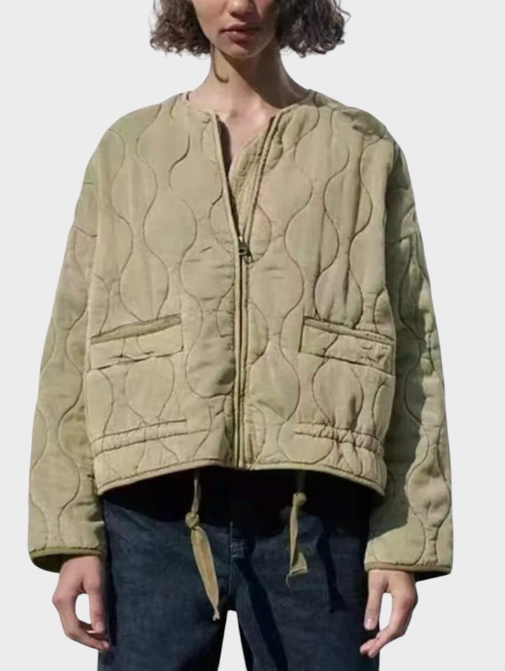 Celina | Stylish Quilted Jacket with Zipper