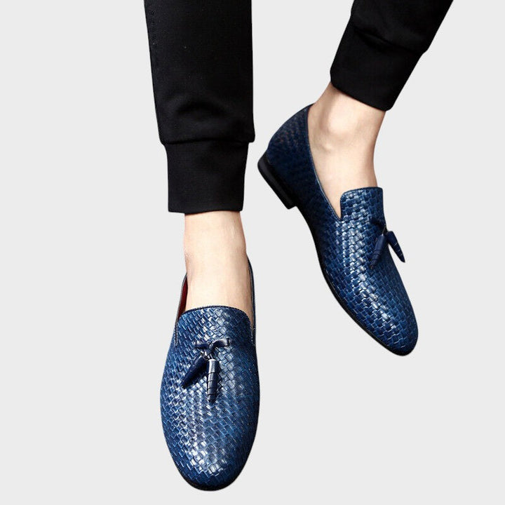 Archie | Woven leather loafers without laces