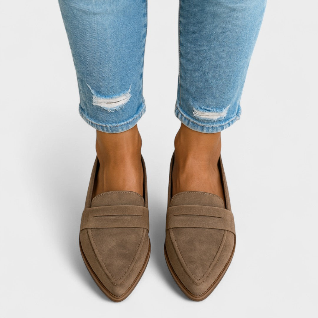 Imogen | Mocha Suede Ankle Boots
