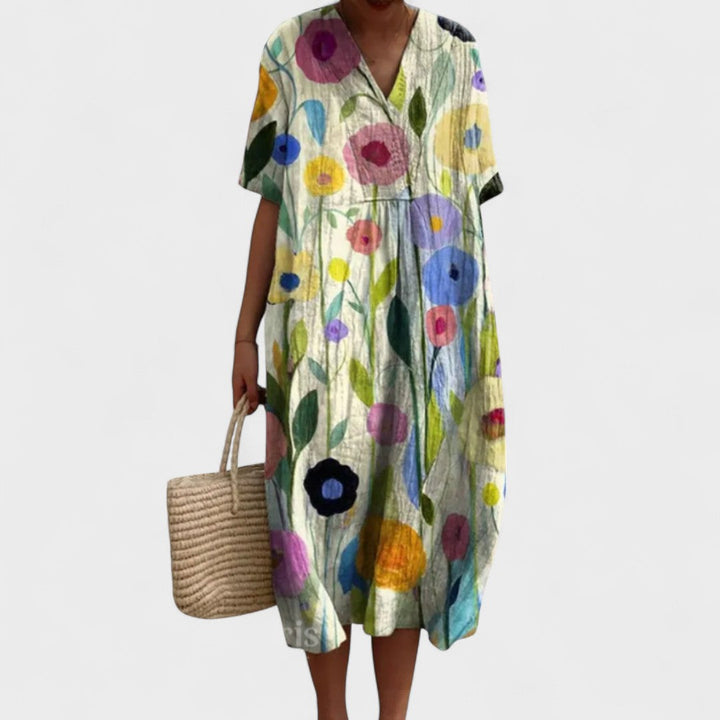 ODA | Elegant Floral Dress
