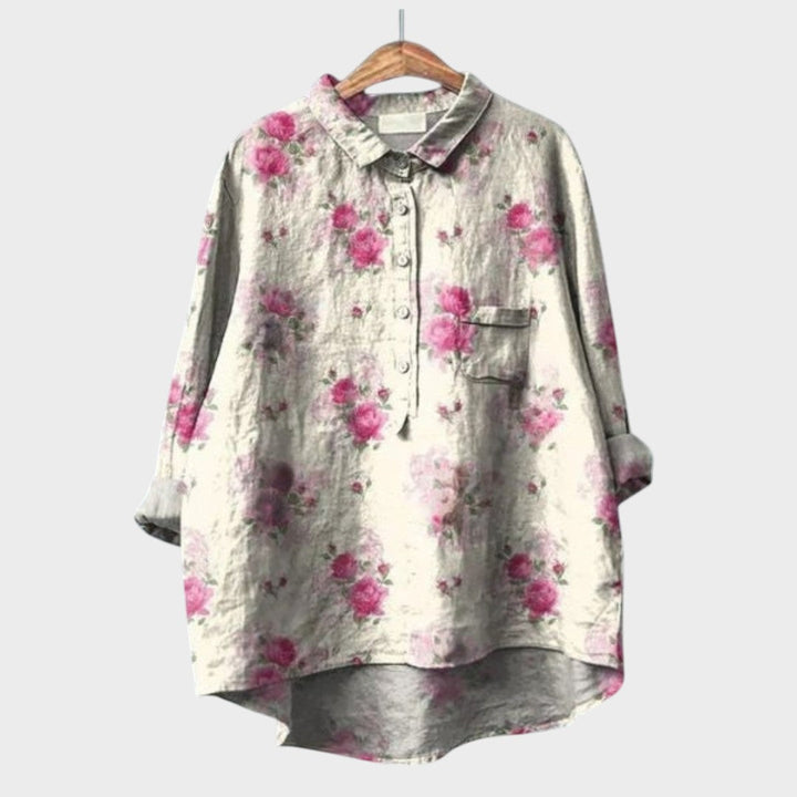 Victoria | Blouse with Floral Pattern