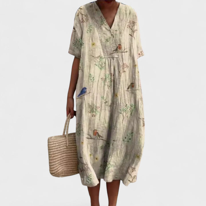ODA | Elegant Floral Dress