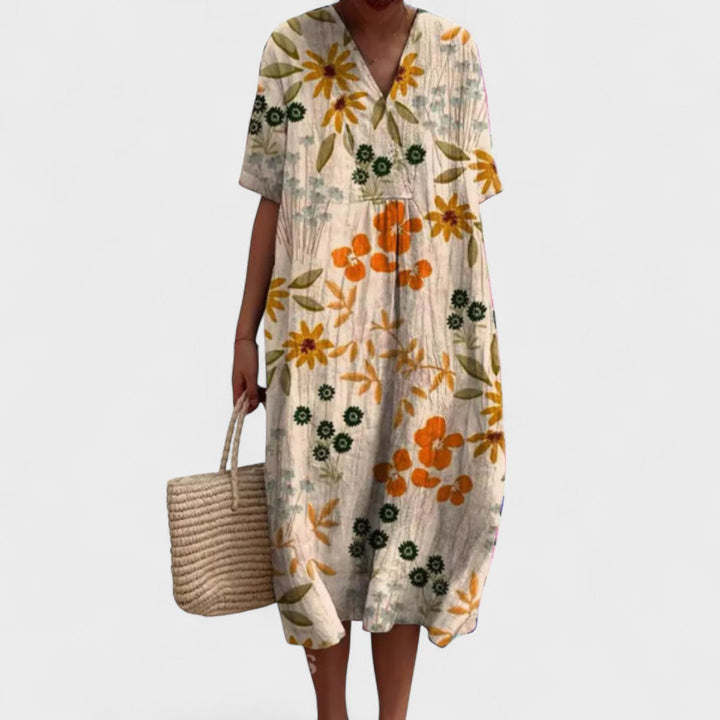 ODA | Elegant Floral Dress