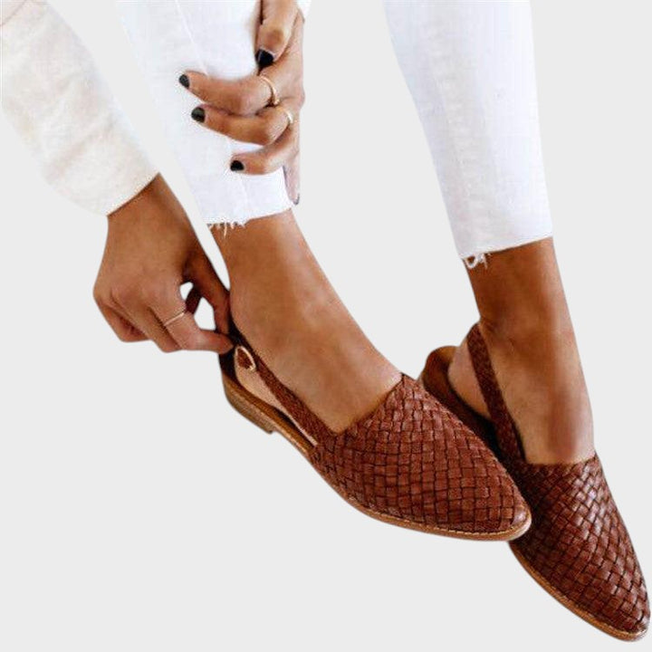 Esme | Comfortable Woven Slingback Flats