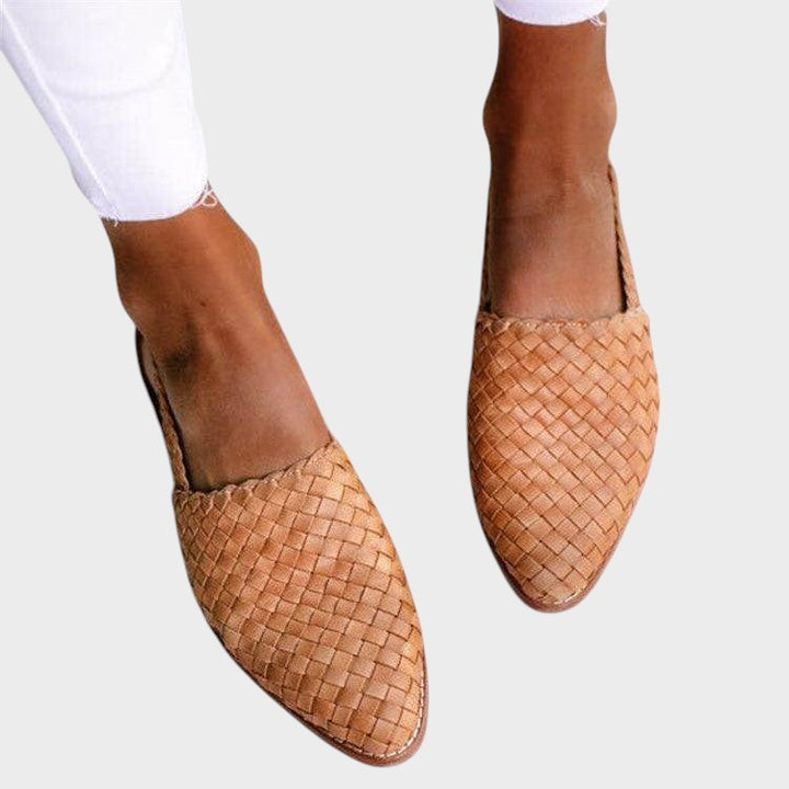 Esme | Comfortable Woven Slingback Flats