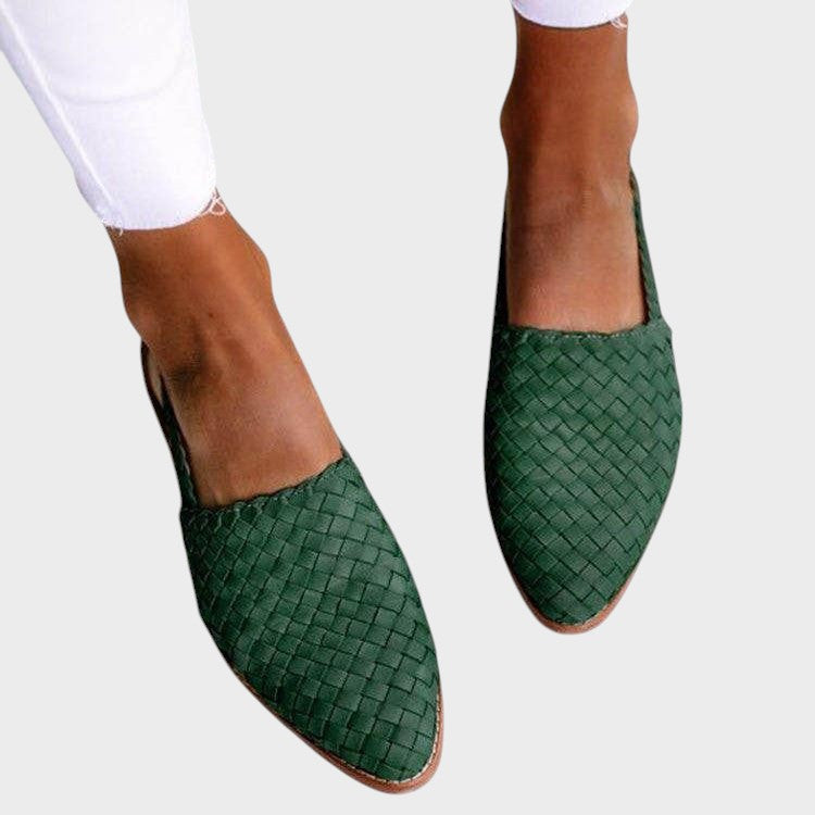 Esme | Comfortable Woven Slingback Flats