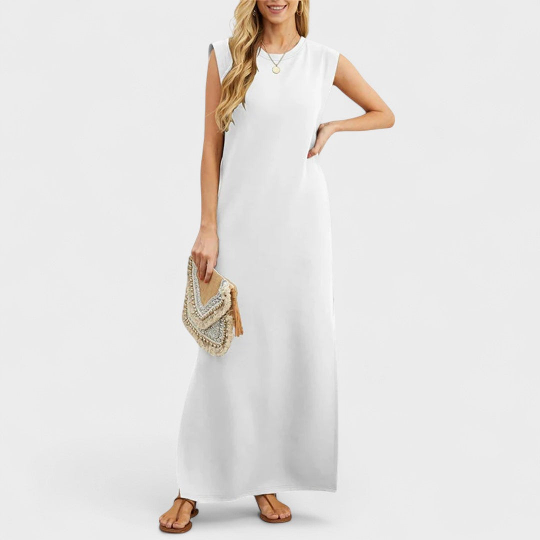 BIRTE | Long flowy wrinkle-free dress