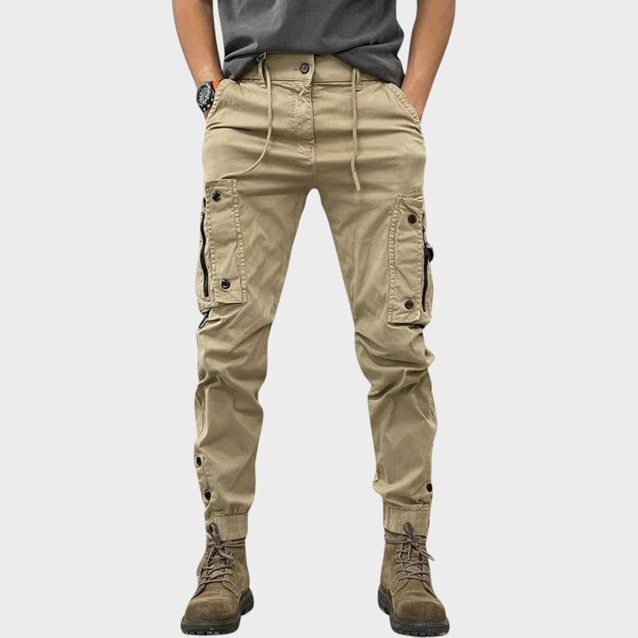 Elijah - Stretch cargo trousers with pockets