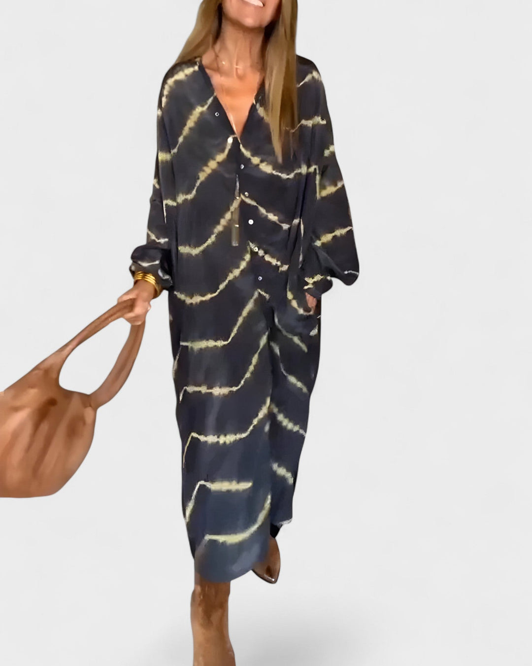 KIM | Boho striped maxi dress