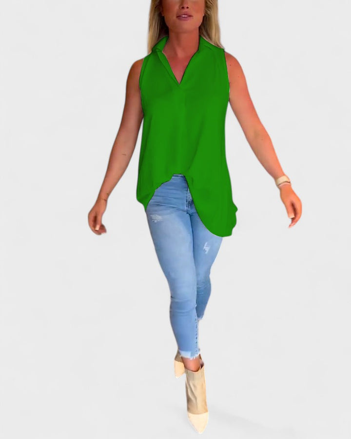 NANA | Sleeveless ruffled shirt