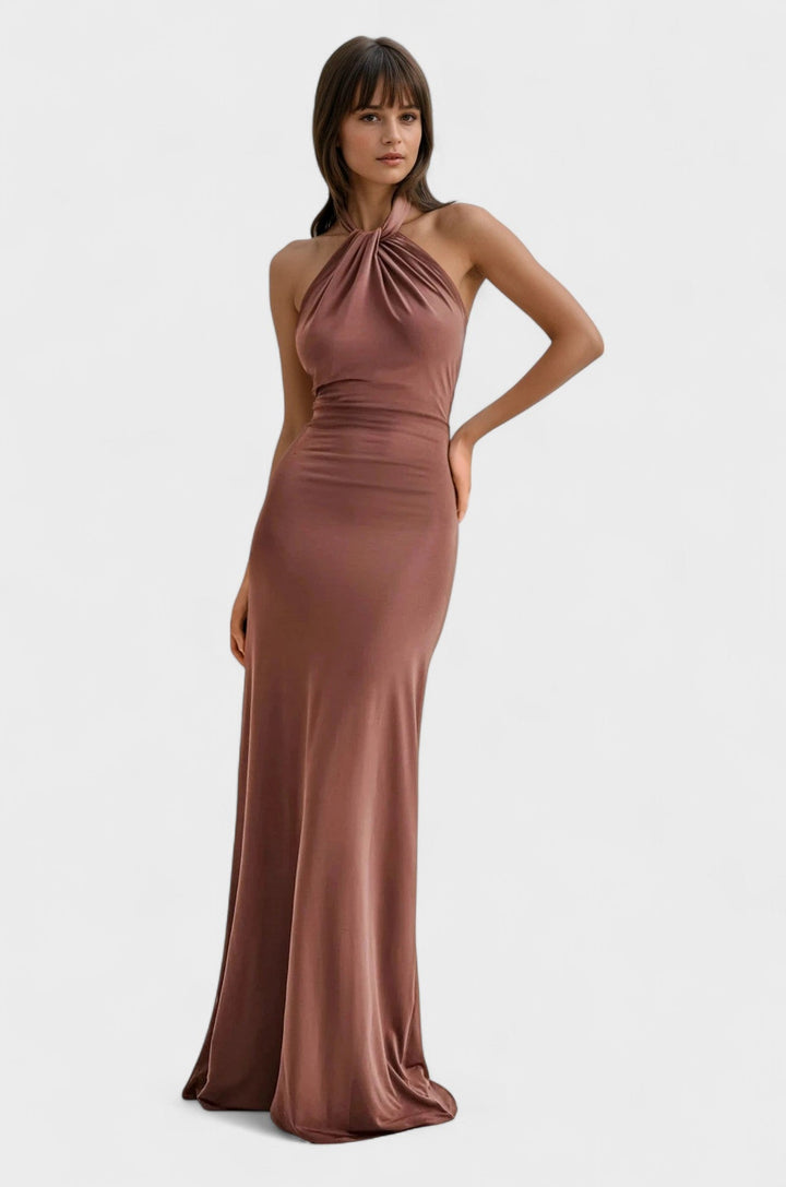 Benedicte | Halter Maxi Dress