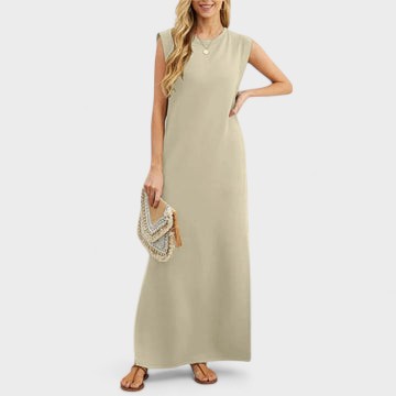 BIRTE | Long flowy wrinkle-free dress