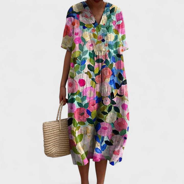 ODA | Elegant Floral Dress