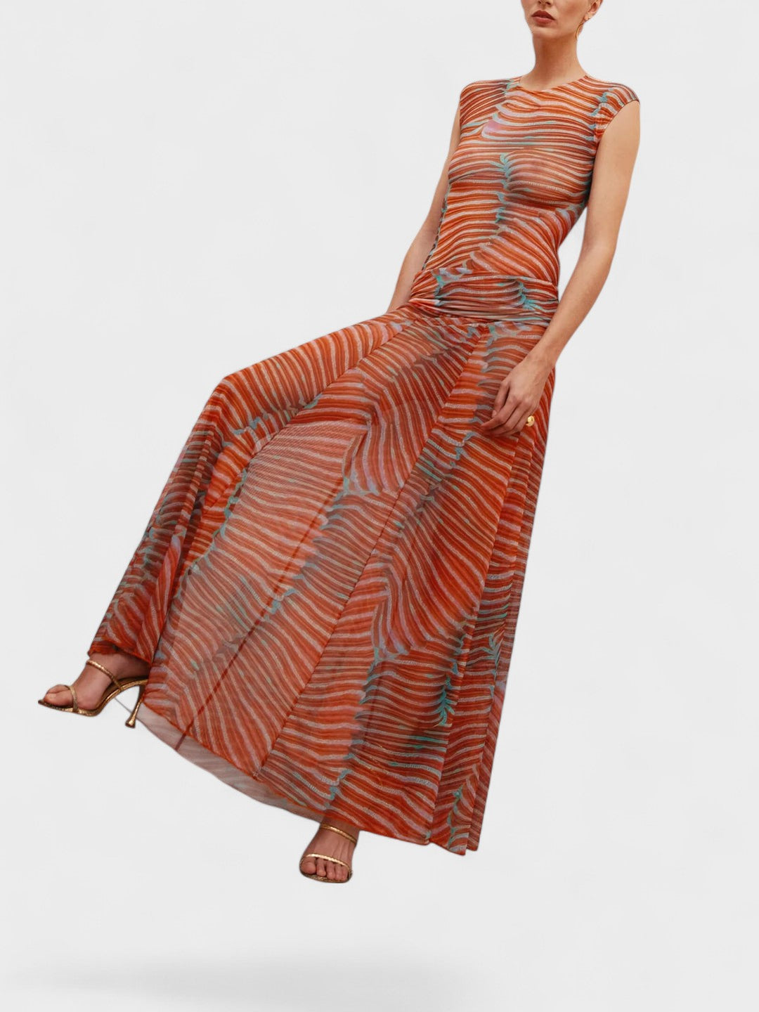 AURORA | Wavy Glowing Mesh Bodysuit