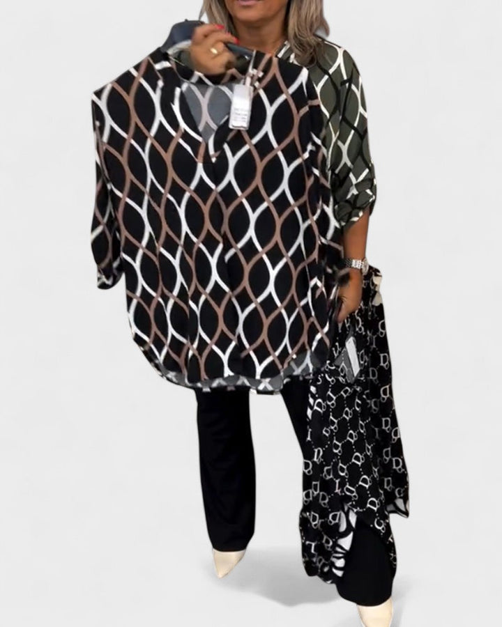 Elvira | Relaxed blouse with long sleeves