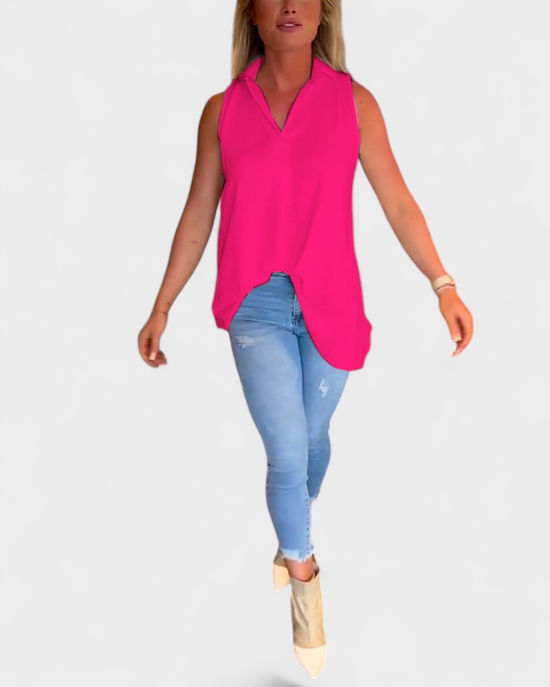 NANA | Sleeveless ruffled shirt