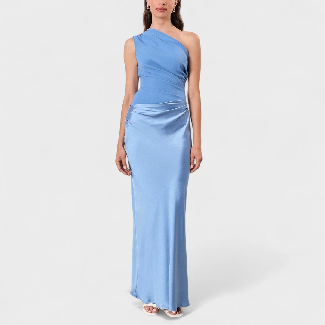 ERNA | Elegant pleated maxi dress