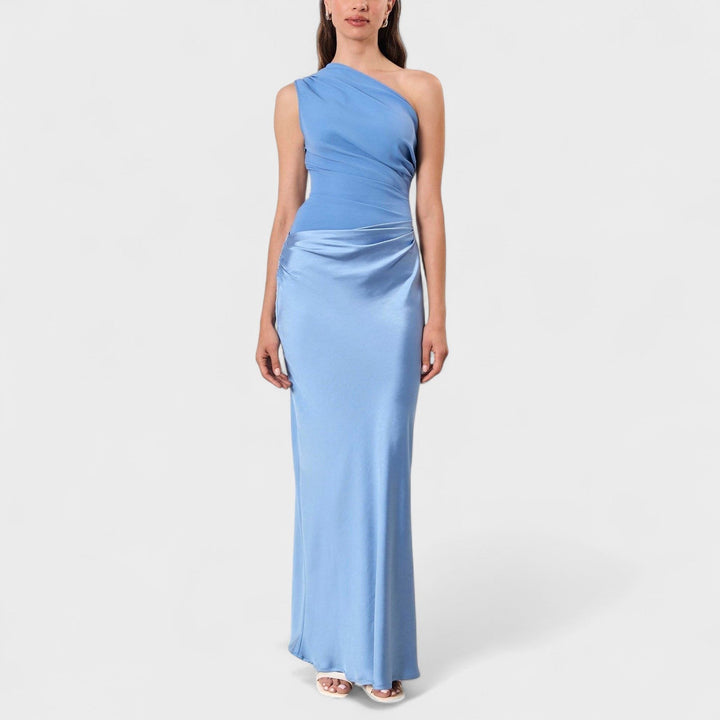 ERNA | Elegant pleated maxi dress