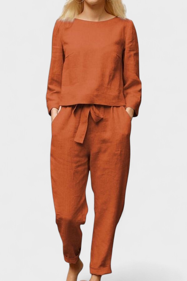 NICOLINE | Linen two-piece set