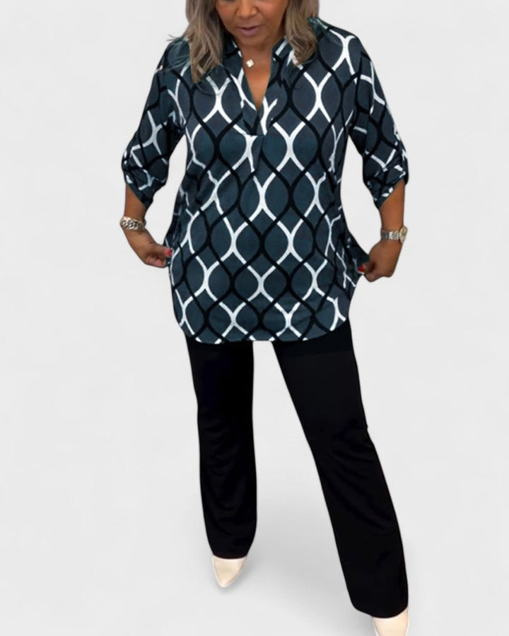Elvira | Relaxed blouse with long sleeves