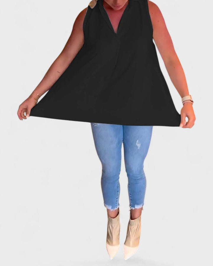 NANA | Sleeveless ruffled shirt