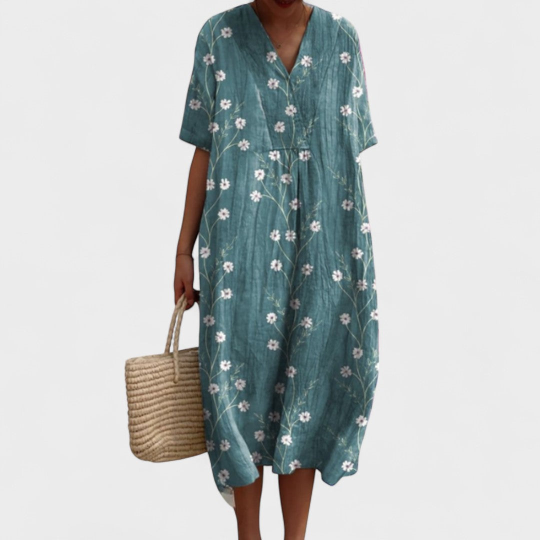 ODA | Elegant Floral Dress