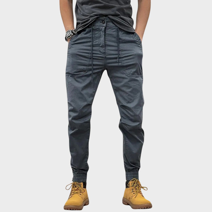 Elijah - Stretch cargo trousers with pockets