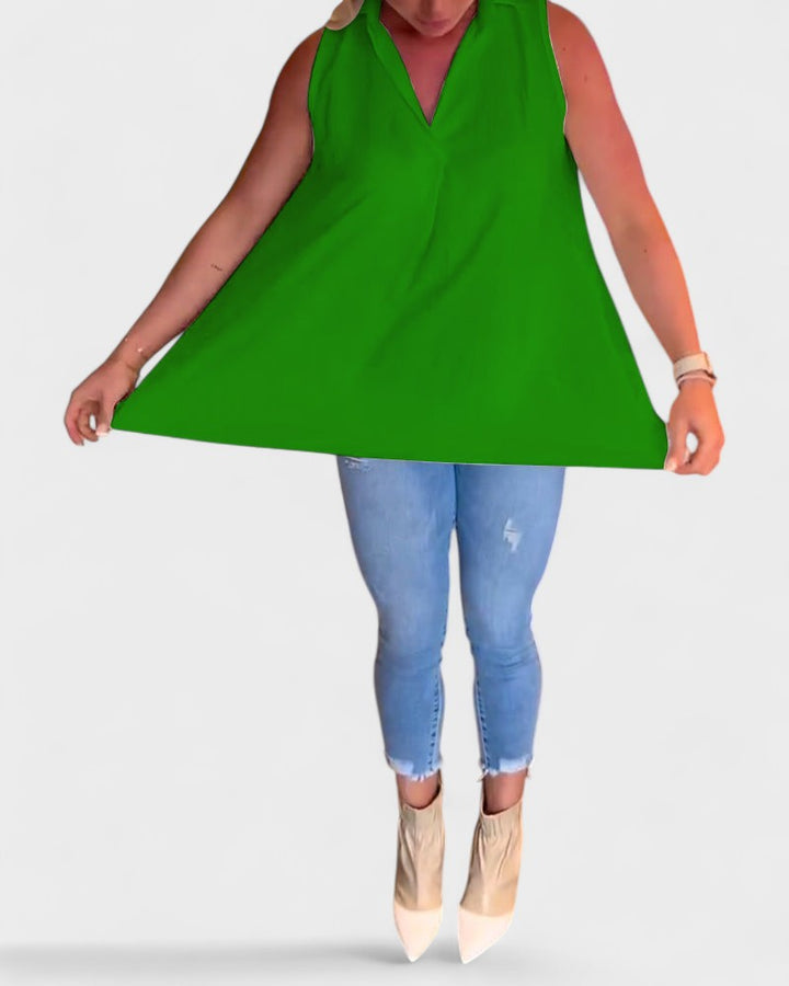 NANA | Sleeveless ruffled shirt