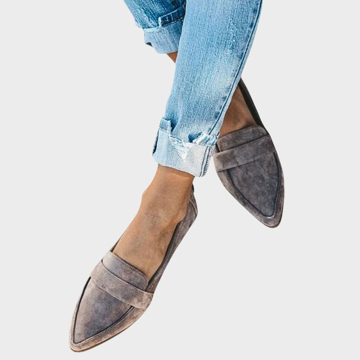 Rose | Suede Loafers with Pointed Toe