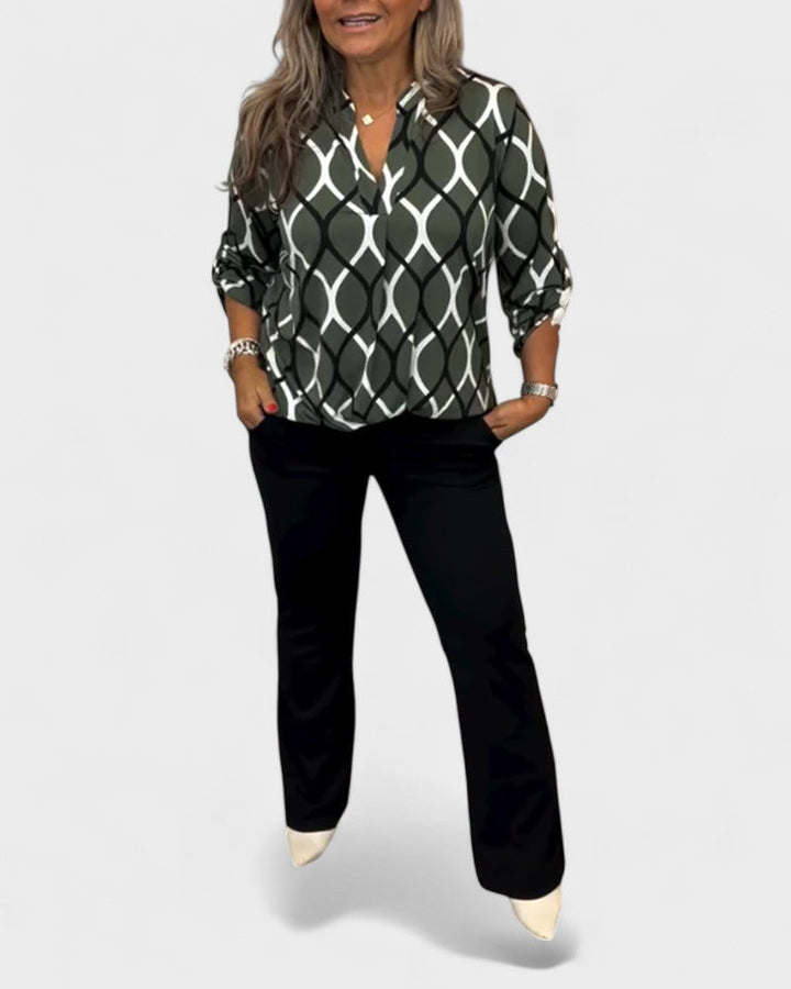 Elvira | Relaxed blouse with long sleeves