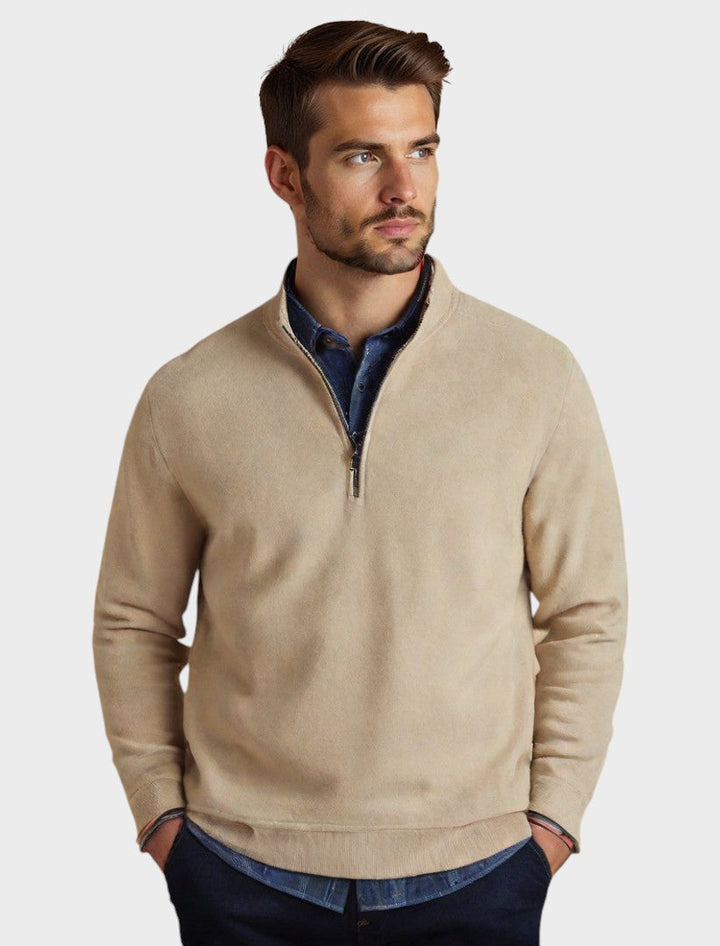 Warwick | Elegant cashmere sweater with zip fastening