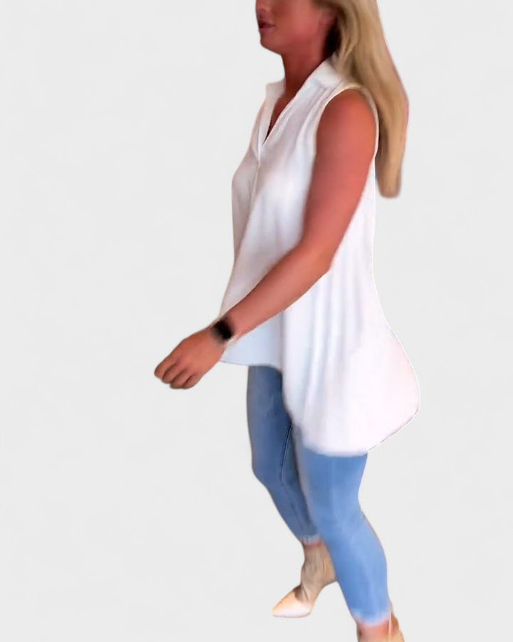 NANA | Sleeveless ruffled shirt
