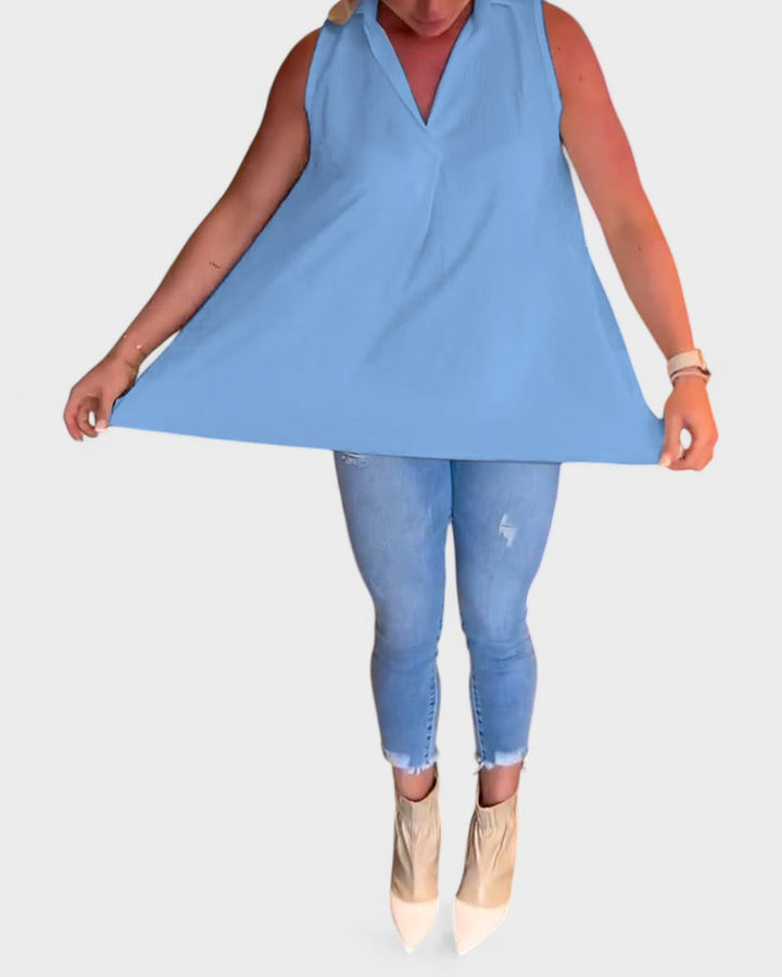 NANA | Sleeveless ruffled shirt